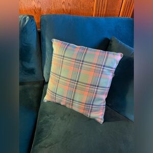 NWT Karma Preppy Plaid Pillow